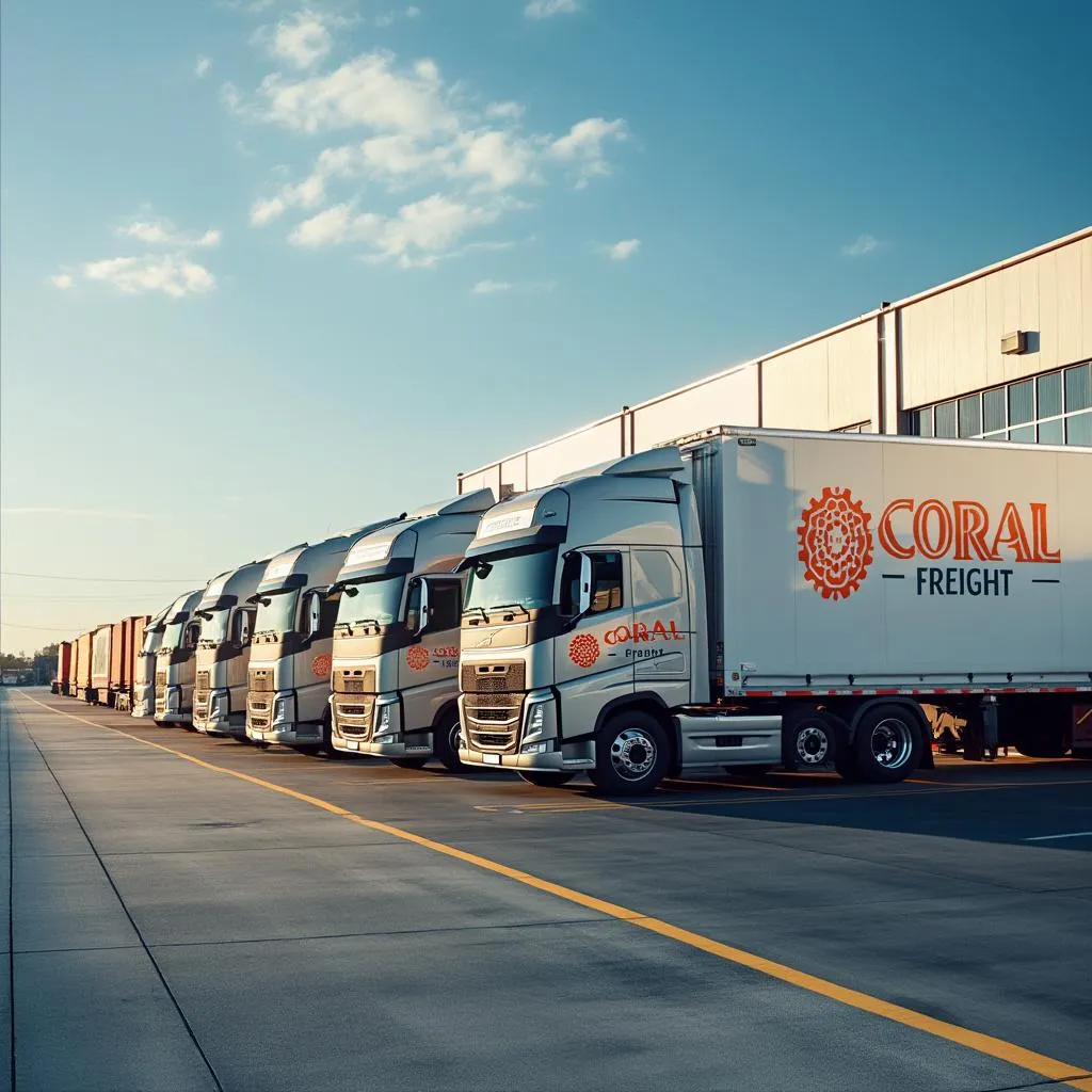 Flota de camiones CORAL FREIGHT