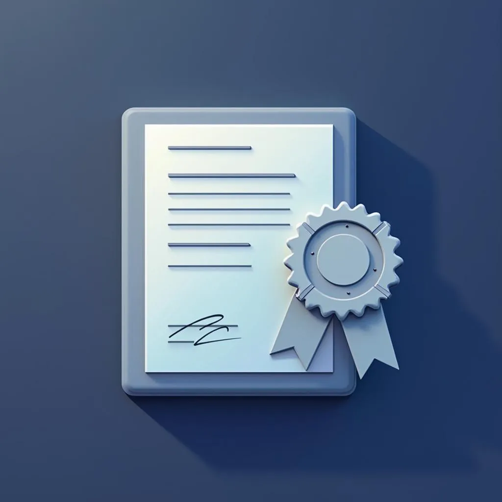 Ícono de certificaciones